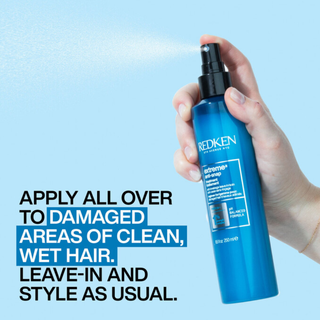 redken extreme anti snap leave in treatment 250ml strengthening hair treatment helps reduce breakage protect against damage smooth cuticles improve shine and support healthier stronger hair for damaged and fragile strands