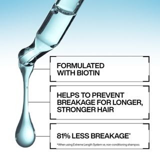redken extreme length leave in treatment 150ml biotin hair strengthening treatment helps reduce breakage minimize split ends improve manageability and support longer healthier looking hair for damaged and weak strands