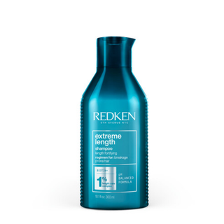 redken extreme length shampoo 300ml strengthening shampoo with biotin and castor oil helps reduce breakage support longer healthier looking hair and improve strength for damaged and weak hair