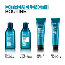 redken extreme length triple action treatment 250ml strengthening hair mask with biotin niacinamide and castor oil helps reduce split ends nourish scalp strengthen hair and support longer healthier looking hair in 5 minutes