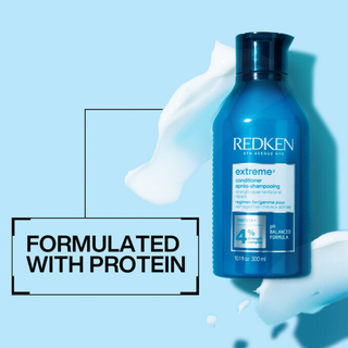 redken extreme strength repair conditioner 300ml fortifying conditioner for damaged hair helps strengthen strands reduce breakage improve detangling restore shine and support healthier more resilient hair