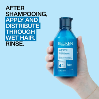 redken extreme strength repair conditioner 300ml fortifying conditioner for damaged hair helps strengthen strands reduce breakage improve detangling restore shine and support healthier more resilient hair