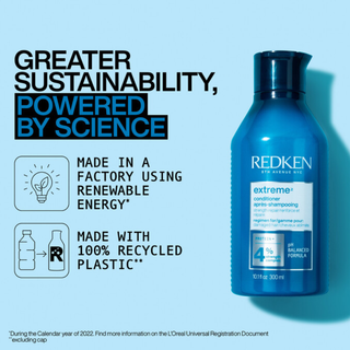redken extreme strength repair conditioner 300ml fortifying conditioner for damaged hair helps strengthen strands reduce breakage improve detangling restore shine and support healthier more resilient hair