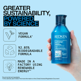 redken extreme strength repair shampoo 300ml strengthening shampoo for damaged hair helps cleanse fortify weakened strands reduce breakage restore shine and improve hair strength with amino acids arginine and citric acid