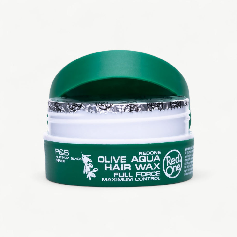 Red One olive aqua hair wax 150ml full force maximum control strong hold natural shine styling wax