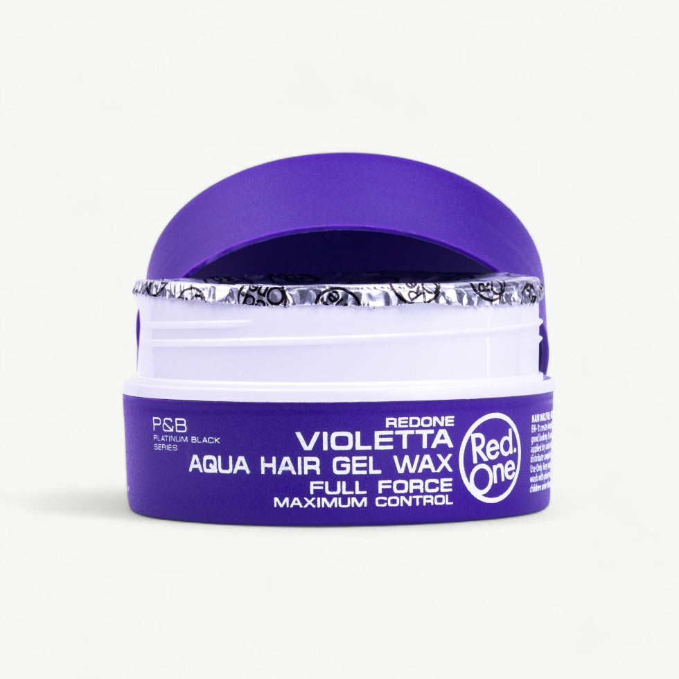 Red One Violetta aqua hair gel wax 150ml full force maximum control glossy strong hold styling