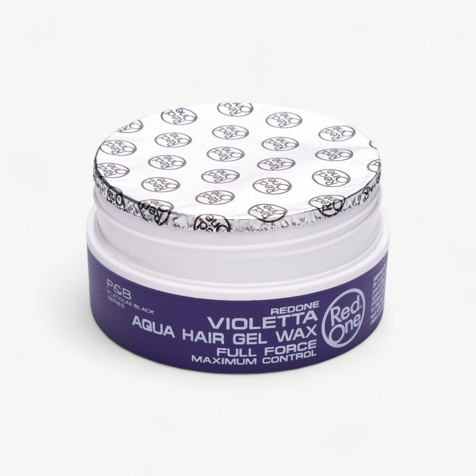 Red One Violetta aqua hair gel wax 150ml full force maximum control glossy strong hold styling