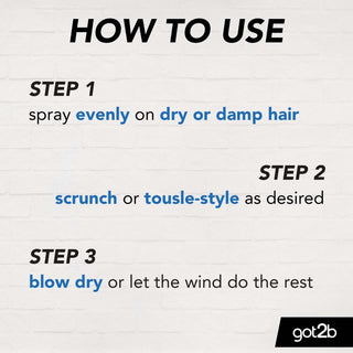 Got2b Beach Matt Texturising Salt Spray 200ml | Mermaid Waves & Texture