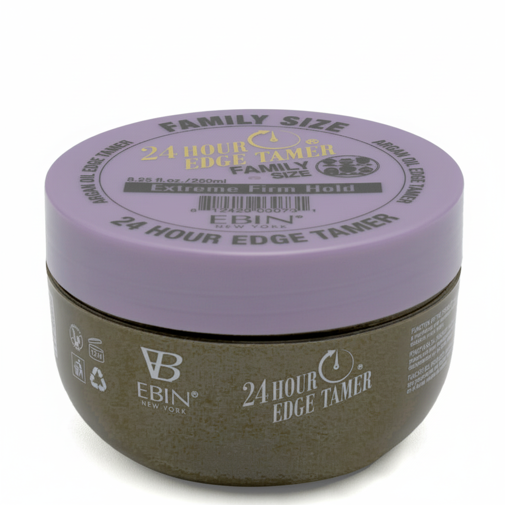 Ebin Argan Oil 24 Hour Edge Tamer Family Size | Ultra & Extreme Hold