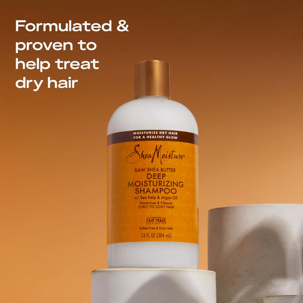 shea moisture raw shea butter shampoo deep moisturizing 3x hydration dry hair soft smooth shine