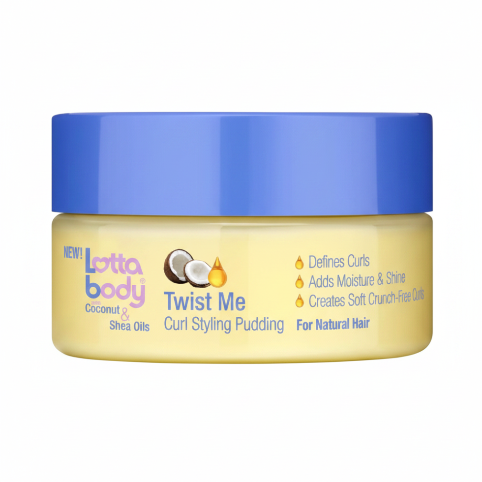 Lotta Body curl styling pudding coconut shea oils soft defined crunch free curls moisturizing styling cream 198g