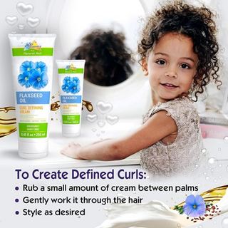 sofn free n pretty flaxseed curl defining cream 250ml for moisture shine frizz free defined bouncy curls