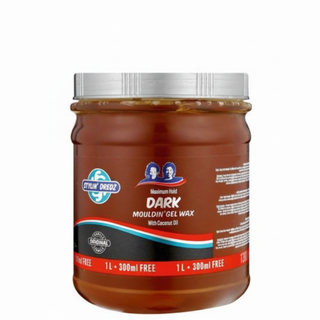stylin dredz dark mouldin gel wax 1l coconut oil maximum hold hair styling gel wax locs twists