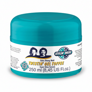 stylin dredz twistin gel toffee 250ml extra strong hold non flake hair styling gel locs twists