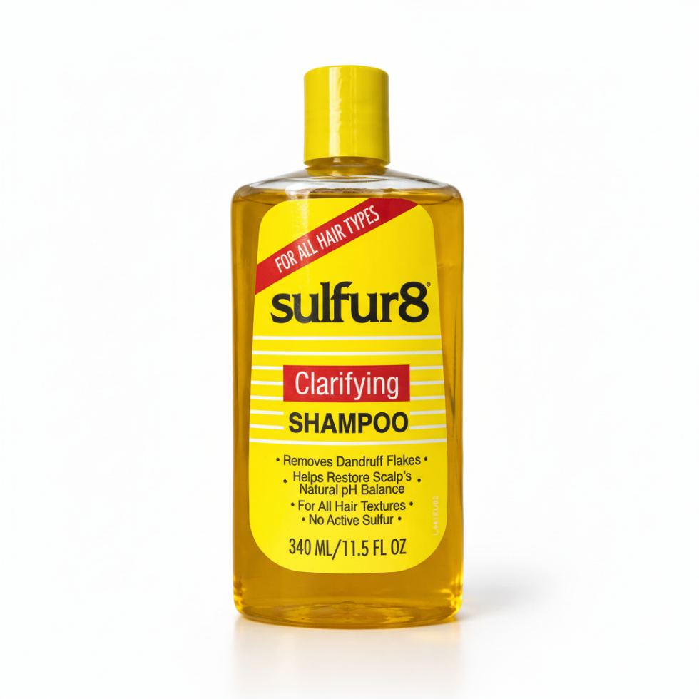 sulfur8 clarifying shampoo 11oz removes dandruff restores scalp deep cleansing anti flake hair shampoo buildup removal
