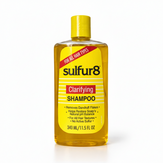 sulfur8 clarifying shampoo 11oz removes dandruff restores scalp deep cleansing anti flake hair shampoo buildup removal