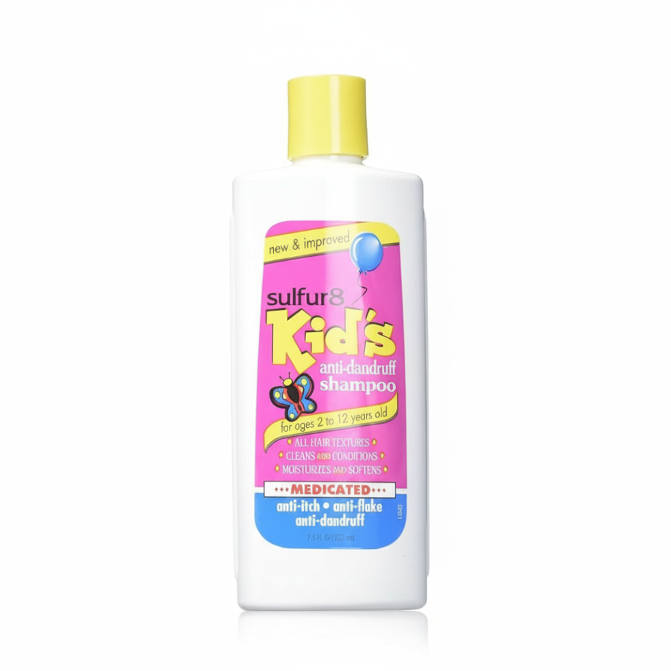 sulfur8 kids anti dandruff shampoo 222ml gentle scalp care flake control soothing kids hair shampoo