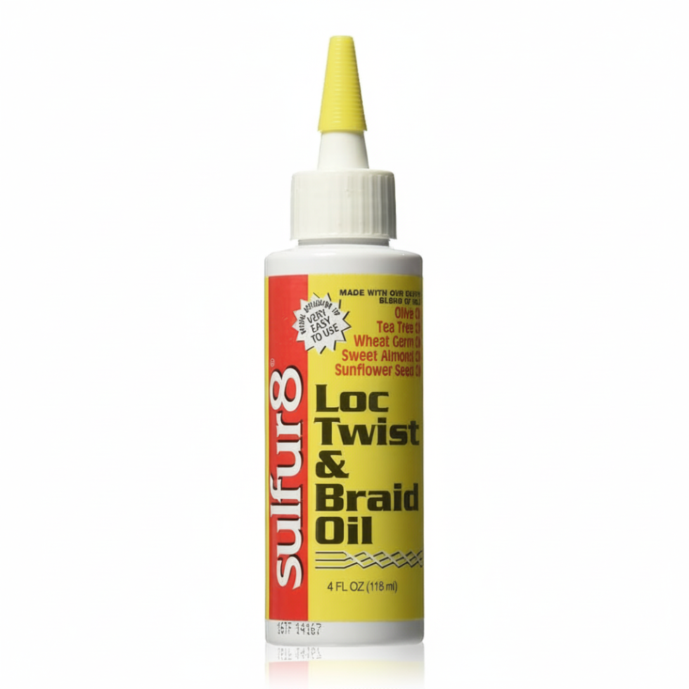 sulfur8 loc twist braid oil 4oz moisturizing shine oil for braids locs scalp care lightweight hair oil
