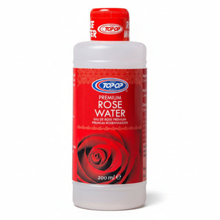 topop premium rose water 200ml hydrating facial toner skin mist soothing natural rose water spray for fresh calm and glowing skin