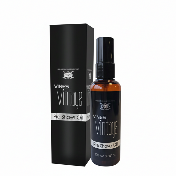 vines vintage pre shave oil 100ml smooth comfortable irritation free shave beard softening oil