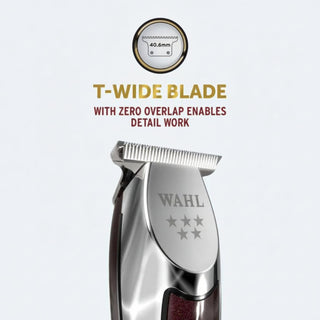 wahl 5 star cordless detailer li silver professional t blade hair trimmer barber tool