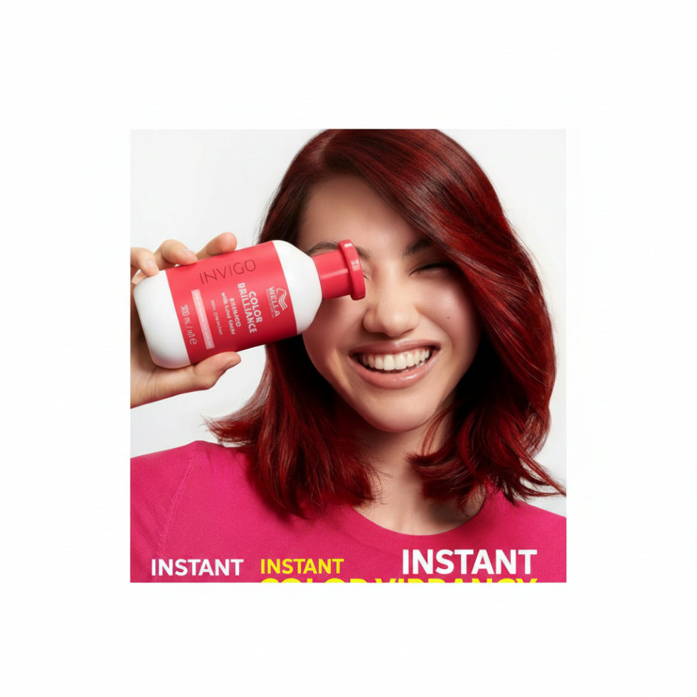 Wella Invigo Colour Brilliance Shampoo 300ml for fine normal color treated hair vibrancy shine and color protection**