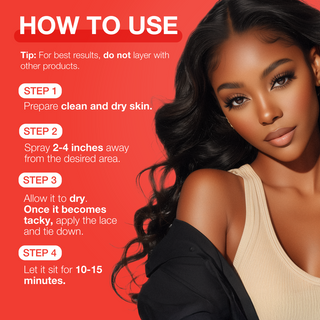EBIN Wonder lace Bond Adhesive Spray -Extreme mega hold Active 80ml- Wig Spray