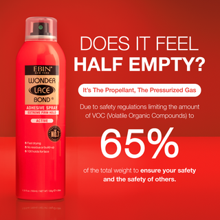 EBIN Wonder lace Bond Adhesive Spray -Extreme mega hold Active 80ml- Wig Spray